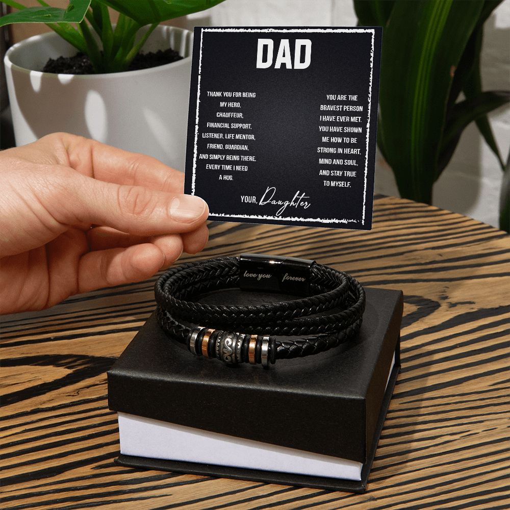 Dad I love you so much Perfect Fathers Day Gift - Love You Bracelet - Dad Son