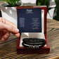 To my Son on your graduation Day Perfect Fathers Day Gift - Love You Bracelet - Dad Son